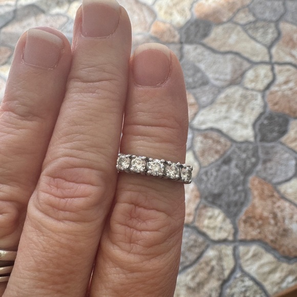 Vintage Diamond platinum 14k Ring - Picture 6 of 8